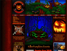 Tablet Screenshot of killerpumpkins.com